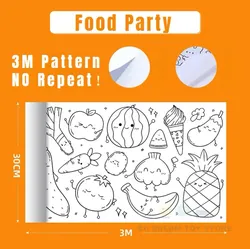 Fruit Fiesta Coloring Roll