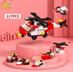 Rescue Helicopter Building Block Set
