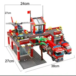Fire Station Building Block Set
