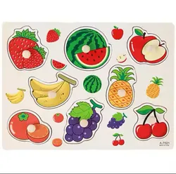 Fruit Wooden Knob Puzzle