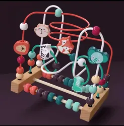 Wooden Animal Bead Maze