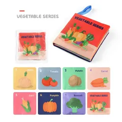 Vegetable Series Soft Baby Book