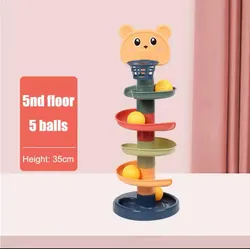Bear-Themed Spiral Ball Drop Tower