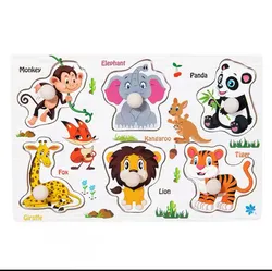 Animal Friends Wooden Puzzle Board