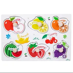 Fruit Friends Wooden Puzzle Board