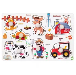 Farm Life Wooden Puzzle Board